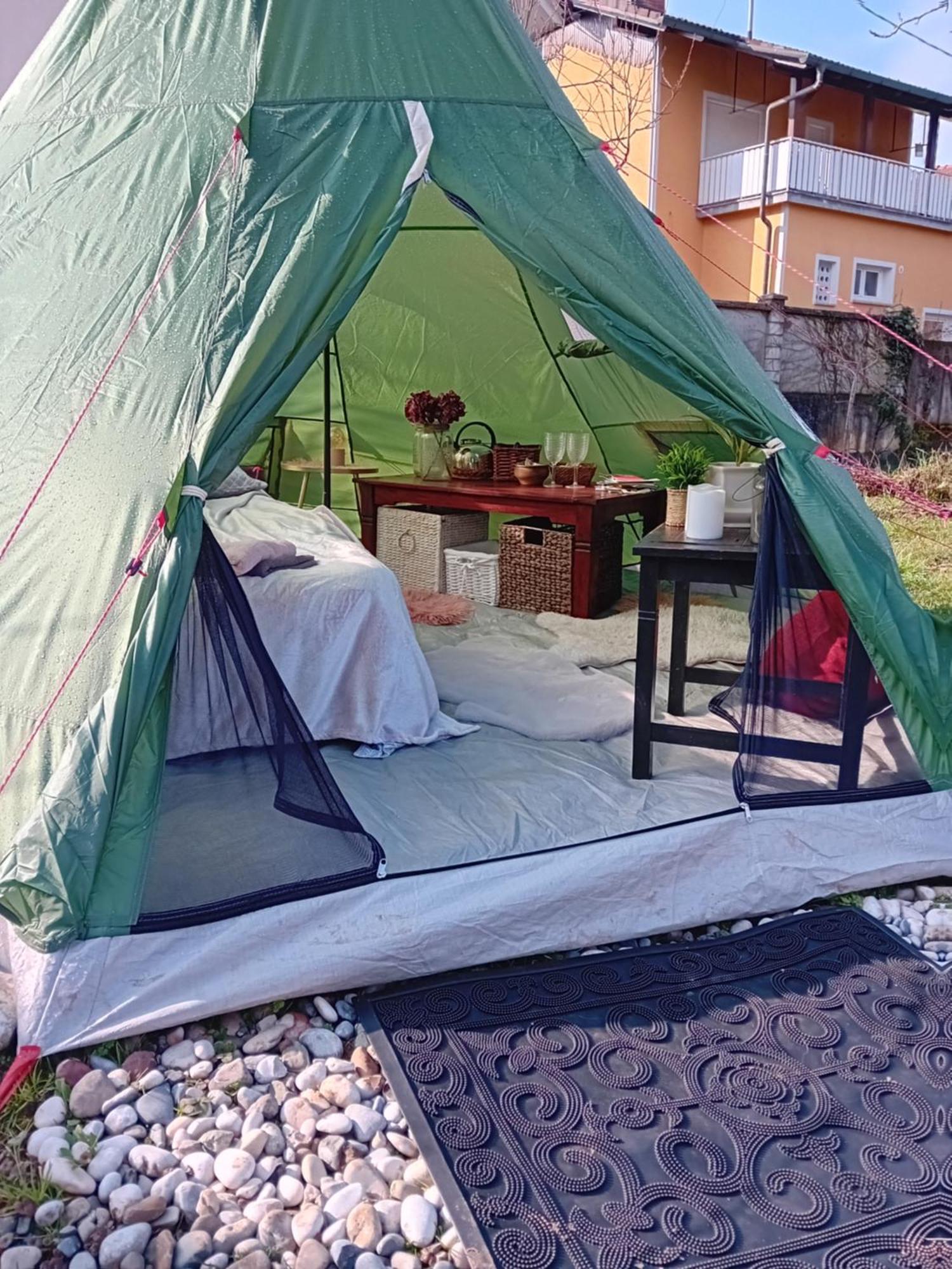 Indian Tent Tipi In Shared Lot And Shared Bathroom Mrse المظهر الخارجي الصورة