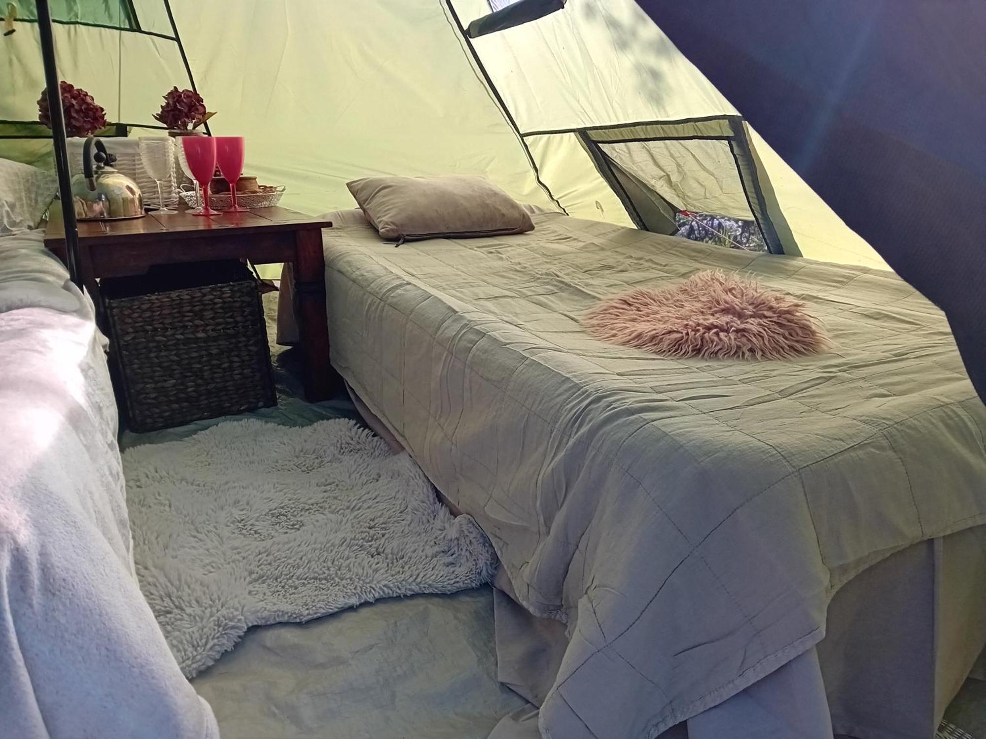 Indian Tent Tipi In Shared Lot And Shared Bathroom Mrse المظهر الخارجي الصورة